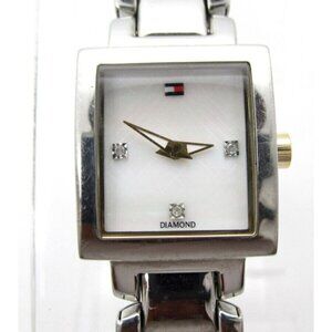 Women Tommy Hilfiger Diamond Quartz WR Analog 22mm Dial Watch (F695)